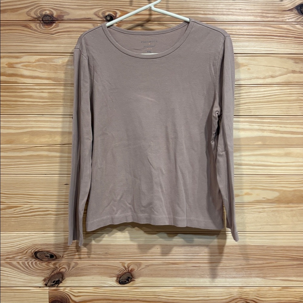 Preswick & Moore Tan Long Sleeve Tee